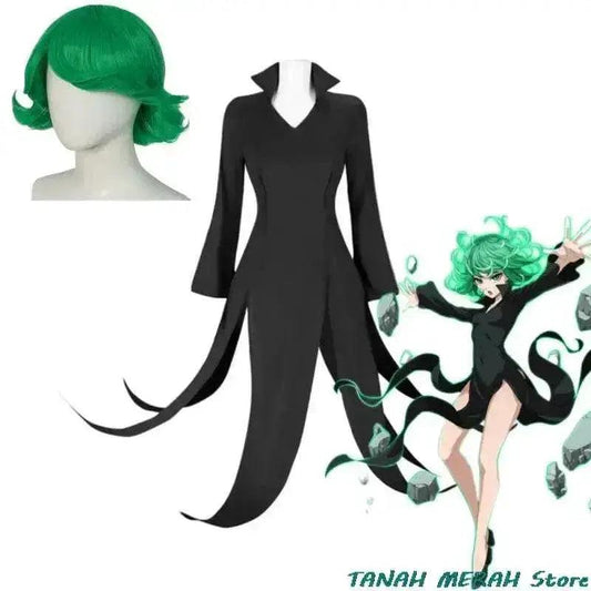 Tatsumaki Anime Cosplay Costume Set for Kids & Plus Size with Wig -  ToylandEU™