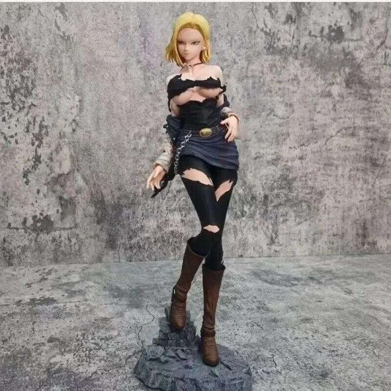  Tattered Android 18 Figure, Dragon Ball Z Sexy Figurine, Anime Gifts 12 in 