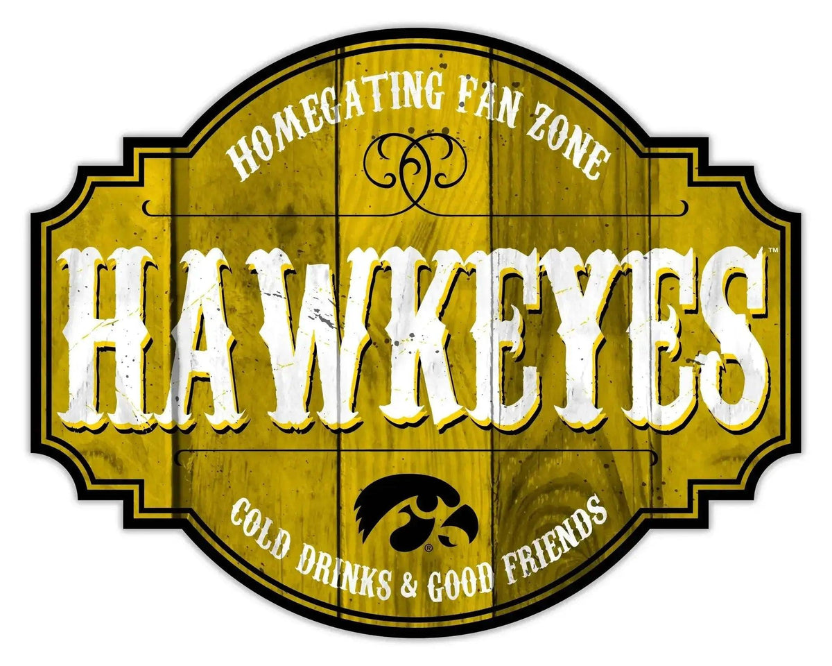  Iowa Hawkeyes Wooden Sign 12 Inch Homegating Tavern Decor -  ToylandEU™