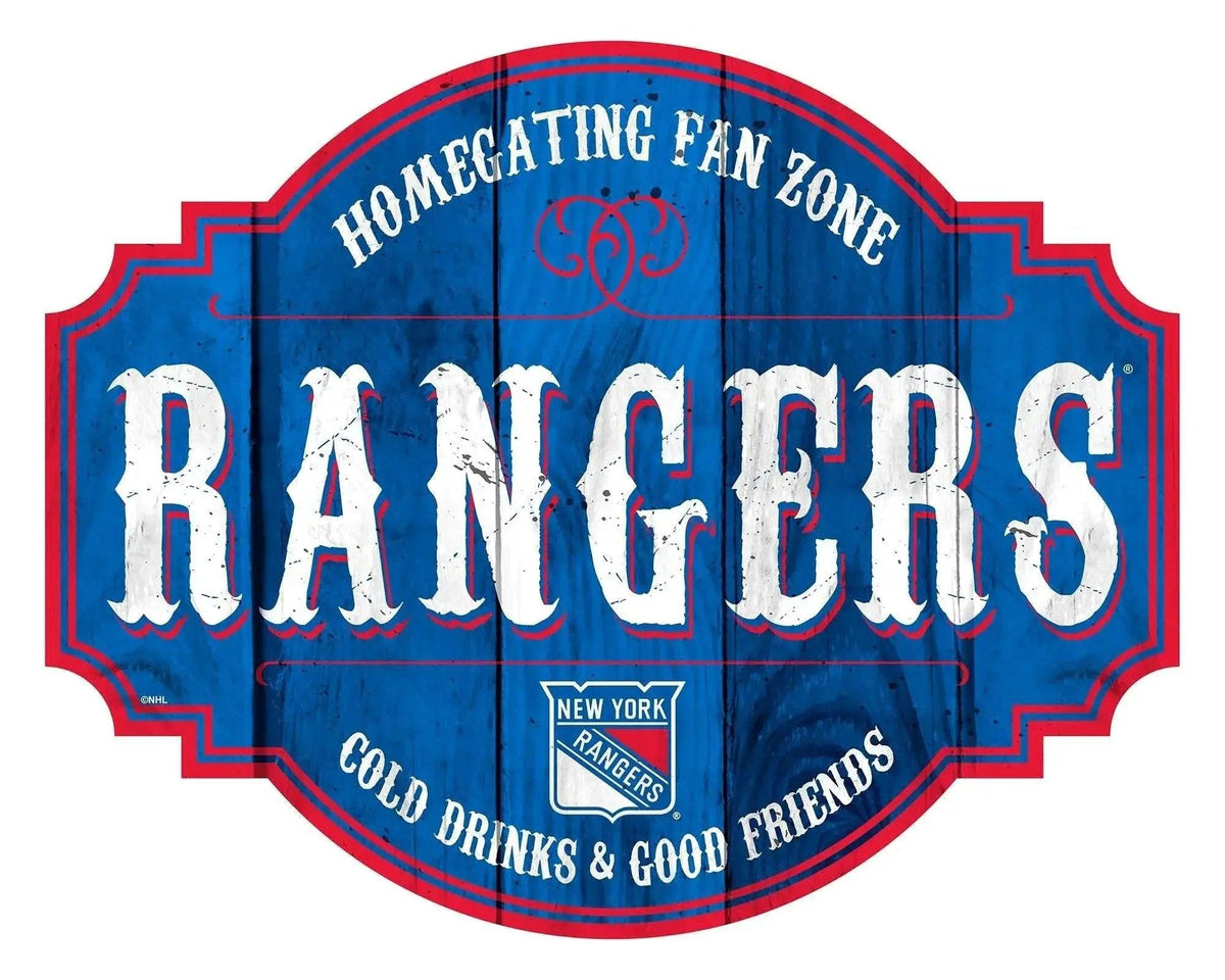  New York Rangers Wood Sign 12 Inch Homegating Tavern -  ToylandEU™