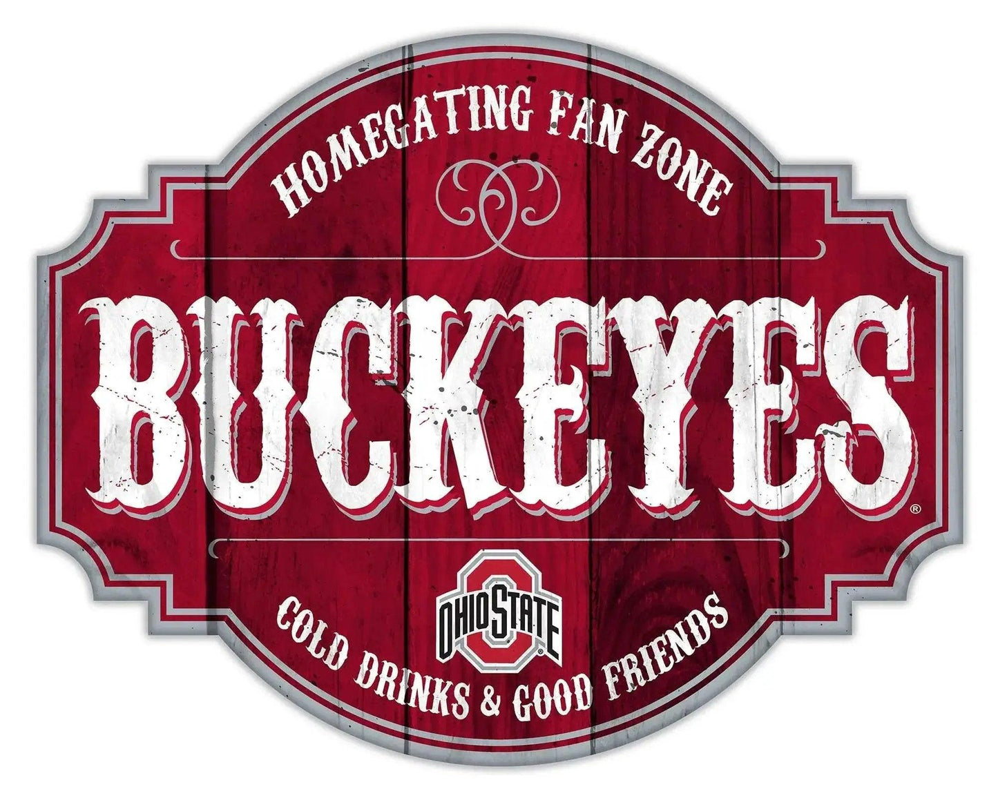  Ohio State Buckeyes Wood Sign 12 Inch Homegating Tavern -  ToylandEU™