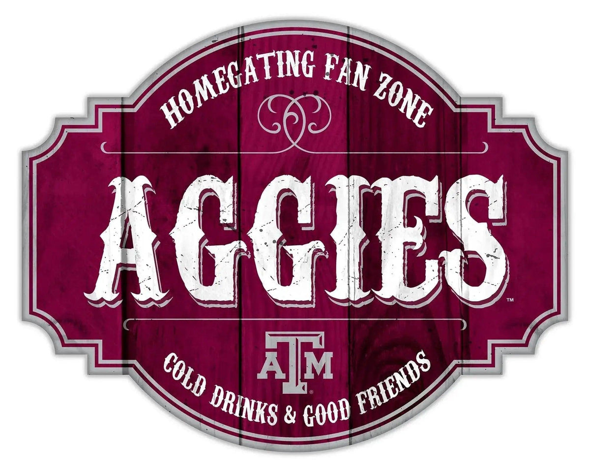  Texas AM Aggies Wood Sign 12 Inch Homegating Tavern -  ToylandEU™