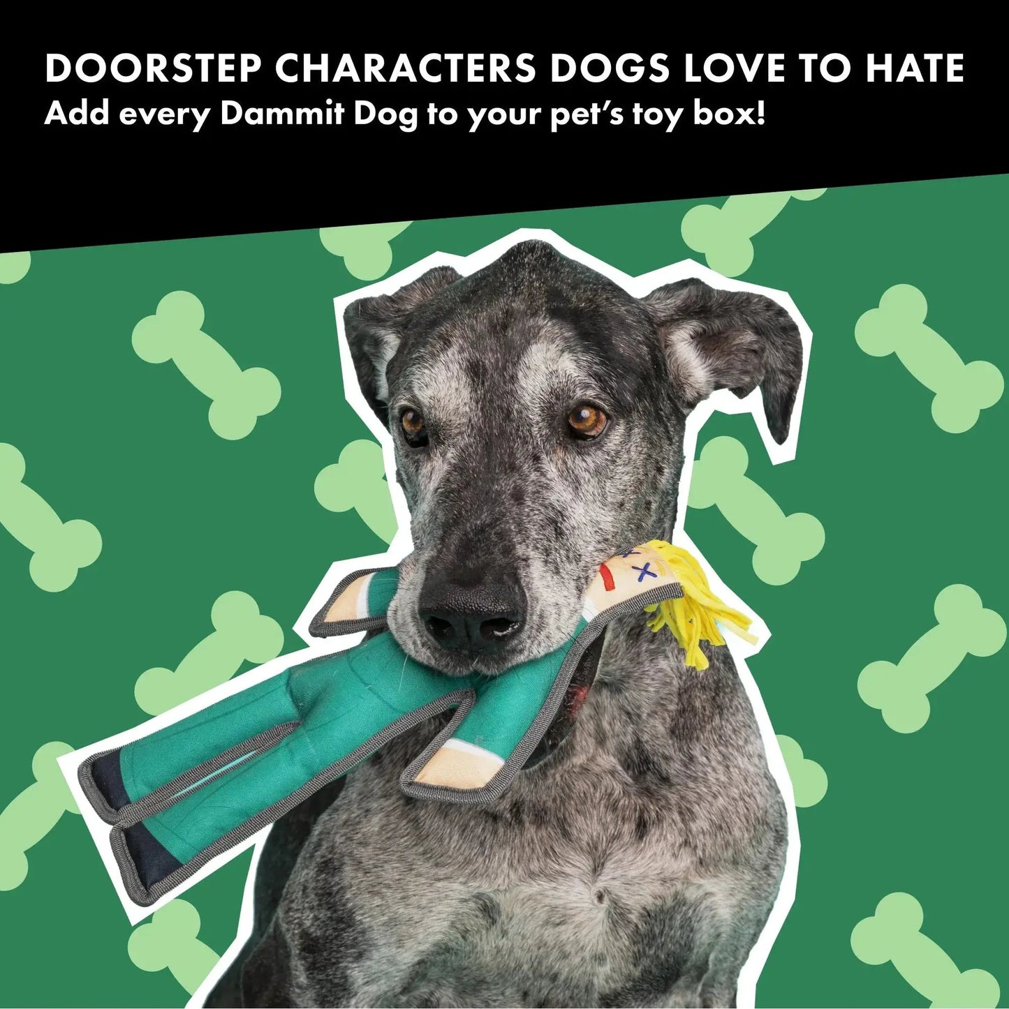 Taxman Squeaky Chew Toy - Dammit Dolls