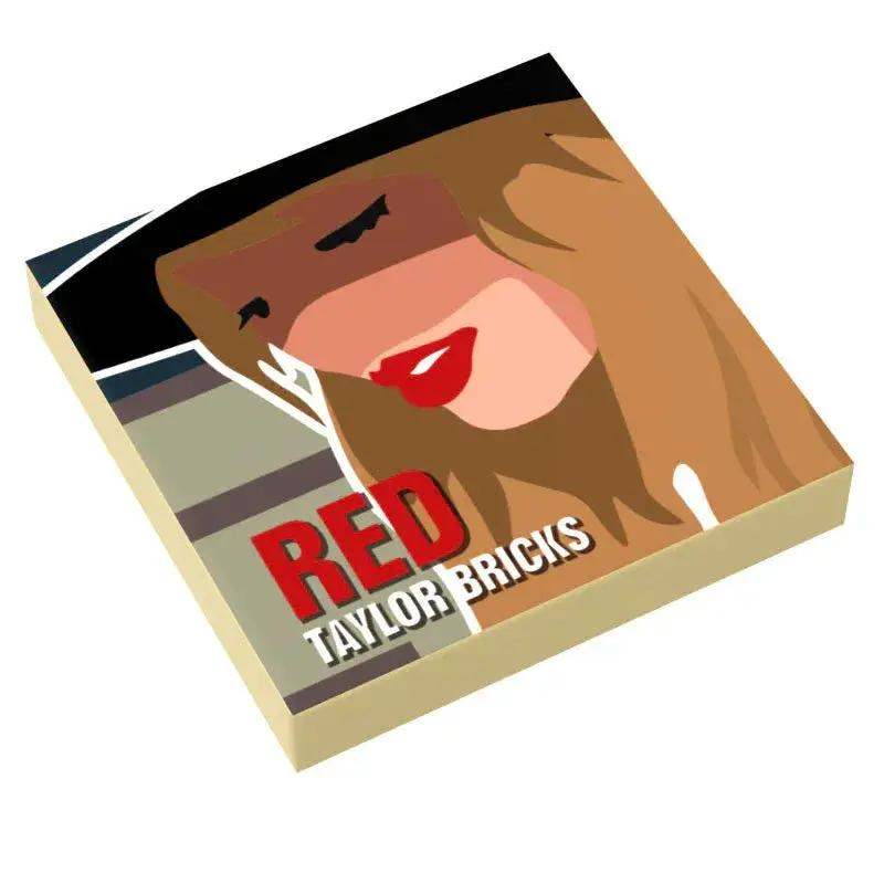 Taylor Bricks RED Music Album Cover (2x2 Tile) - ToylandEU