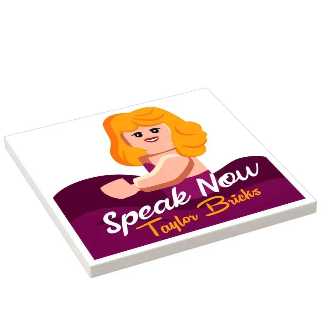 Taylor Swift Speak Now Custom Album Cover LEGO Tile - ToylandEU