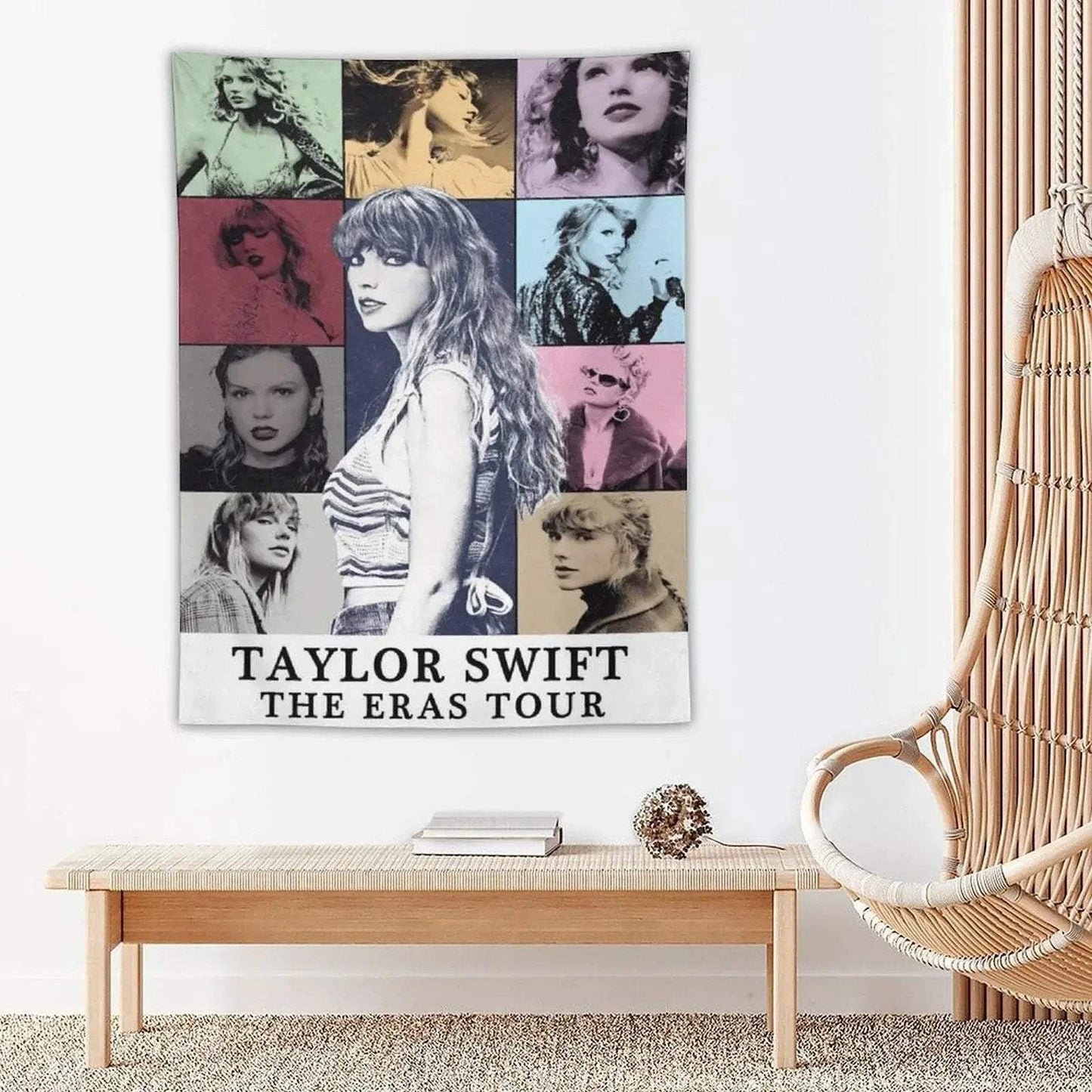Taylor Swift Eras Tour Poster Tapestry Vibrant Durable Wall Hanging - ToylandEU