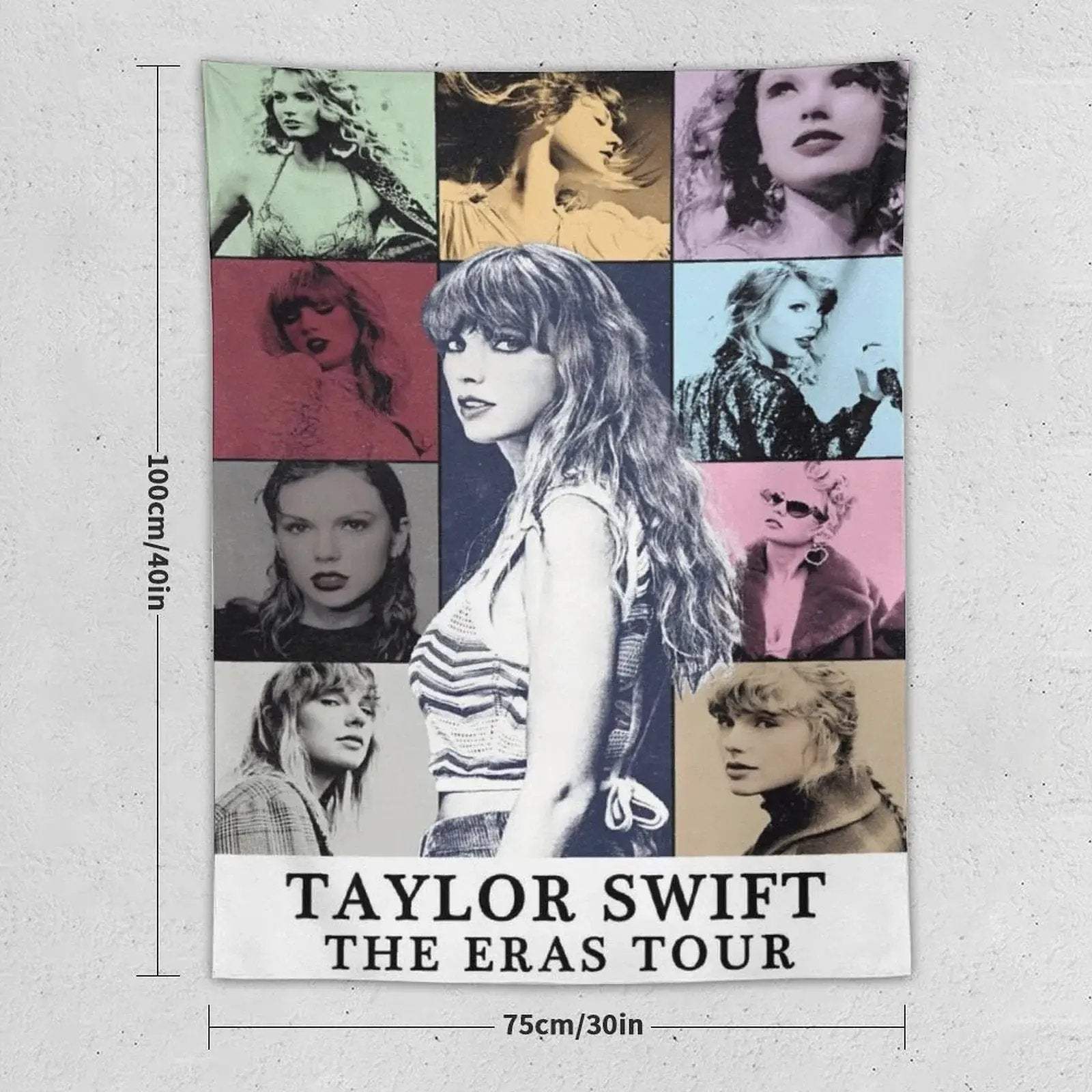Taylor Swift Eras Tour Poster Tapestry Vibrant Durable Wall Hanging - ToylandEU