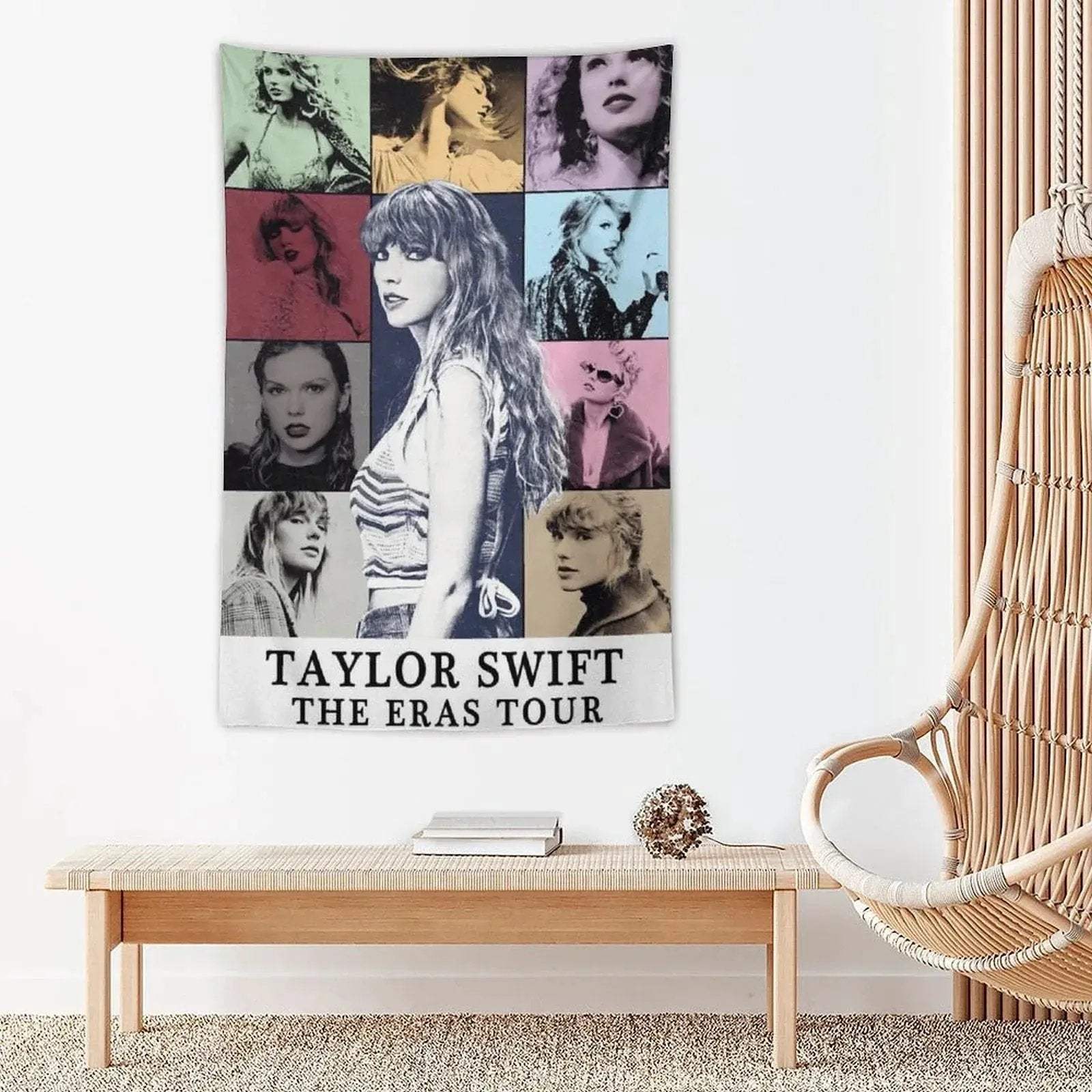 Taylor Swift Eras Tour Poster Tapestry Vibrant Durable Wall Hanging - ToylandEU