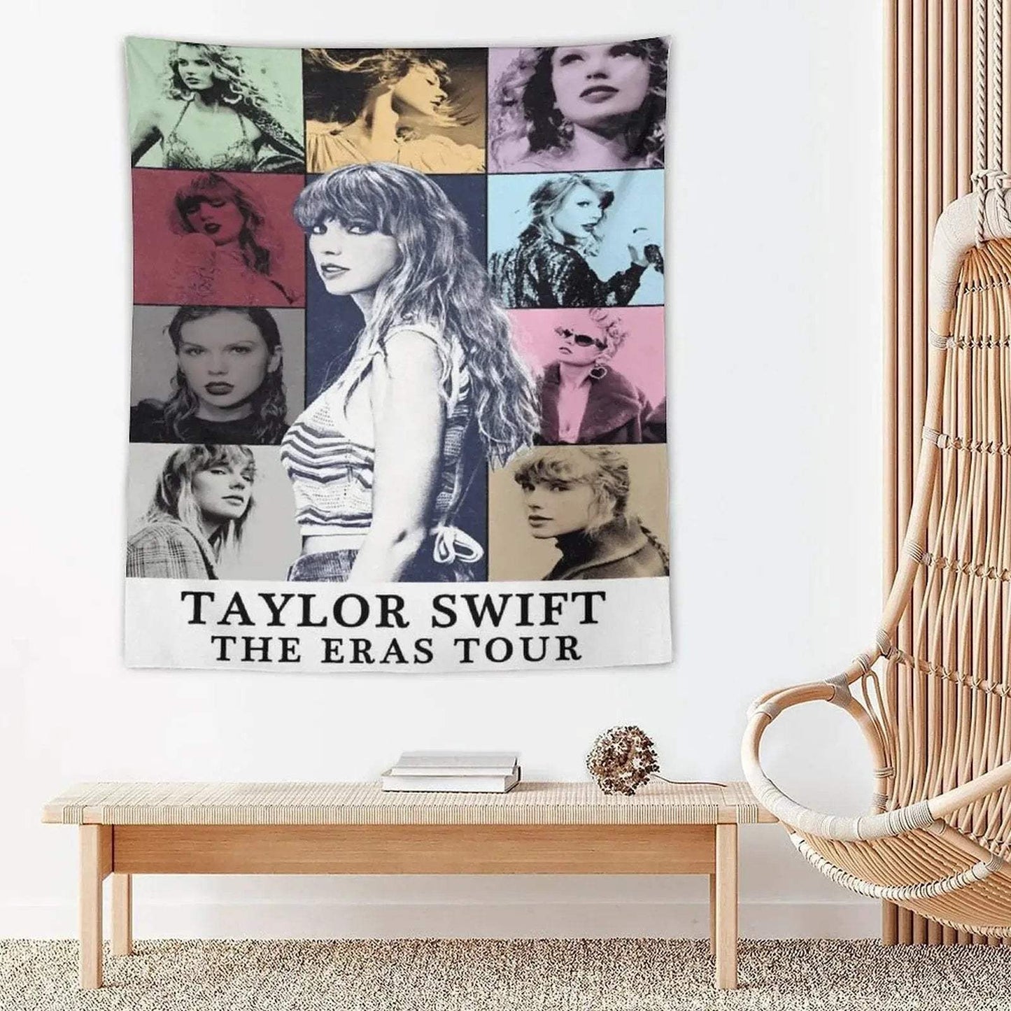 Taylor Swift Eras Tour Poster Tapestry Vibrant Durable Wall Hanging - ToylandEU