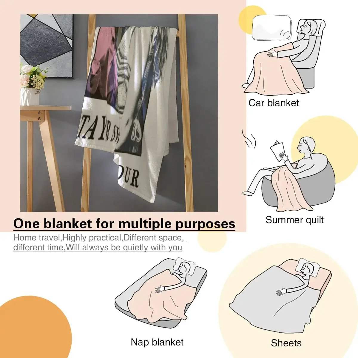 Taylor Swift Eras Tour Throw Blanket Ultra Soft Gift - ToylandEU