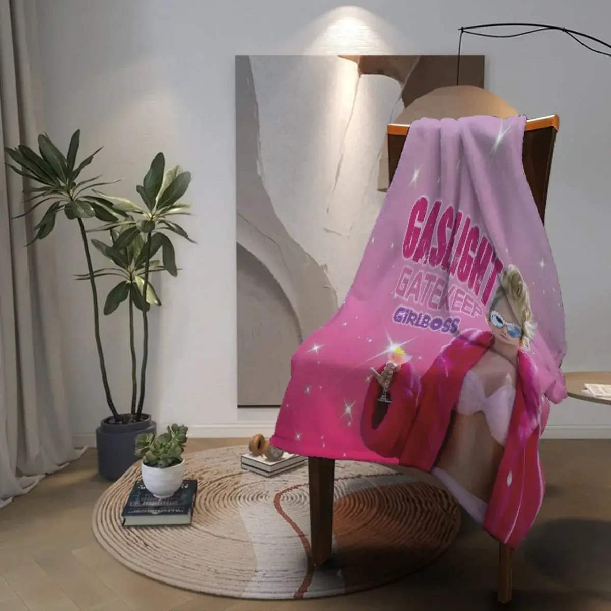 Taylor Swift Gaslight Gatekeep Girlboss Ultra Cozy Throw Blanket - ToylandEU
