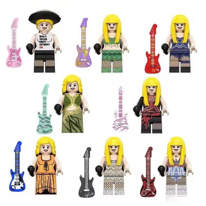 Taylor Swift Set of 8 Lego Minifigures Custom Music Toys Eras Tour Set 3 - Minifigure Toys