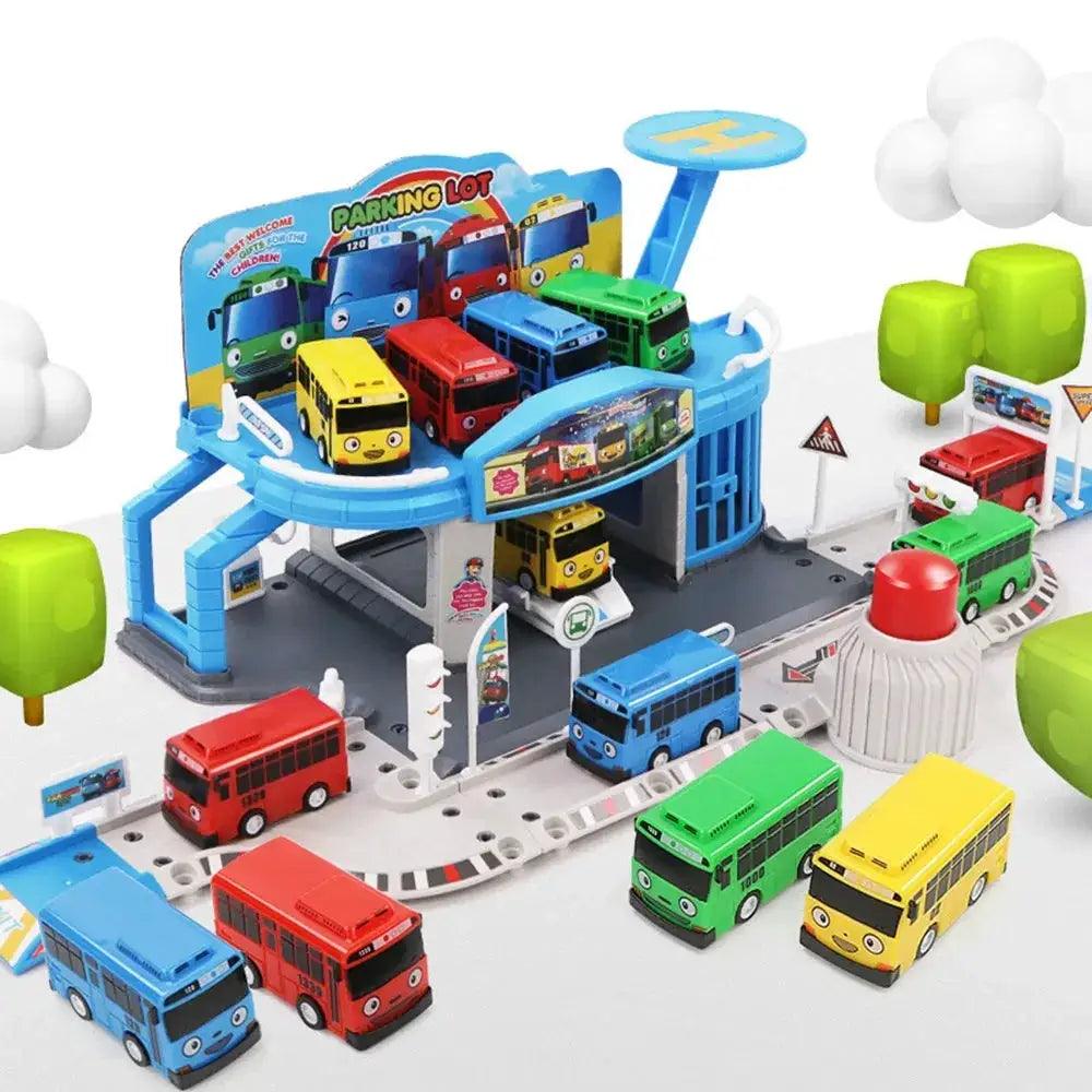  Tayo Bus Set Diecast Mini Buses And Parking Lot Playset -  ToylandEU™