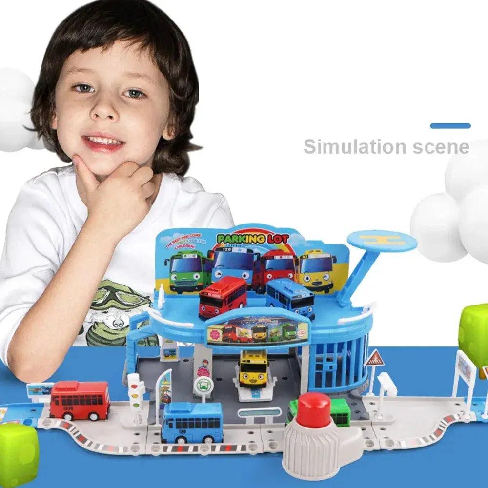  Tayo Bus Set Diecast Mini Buses And Parking Lot Playset -  ToylandEU™