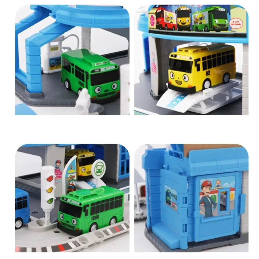  Tayo Bus Set Diecast Mini Buses And Parking Lot Playset -  ToylandEU™