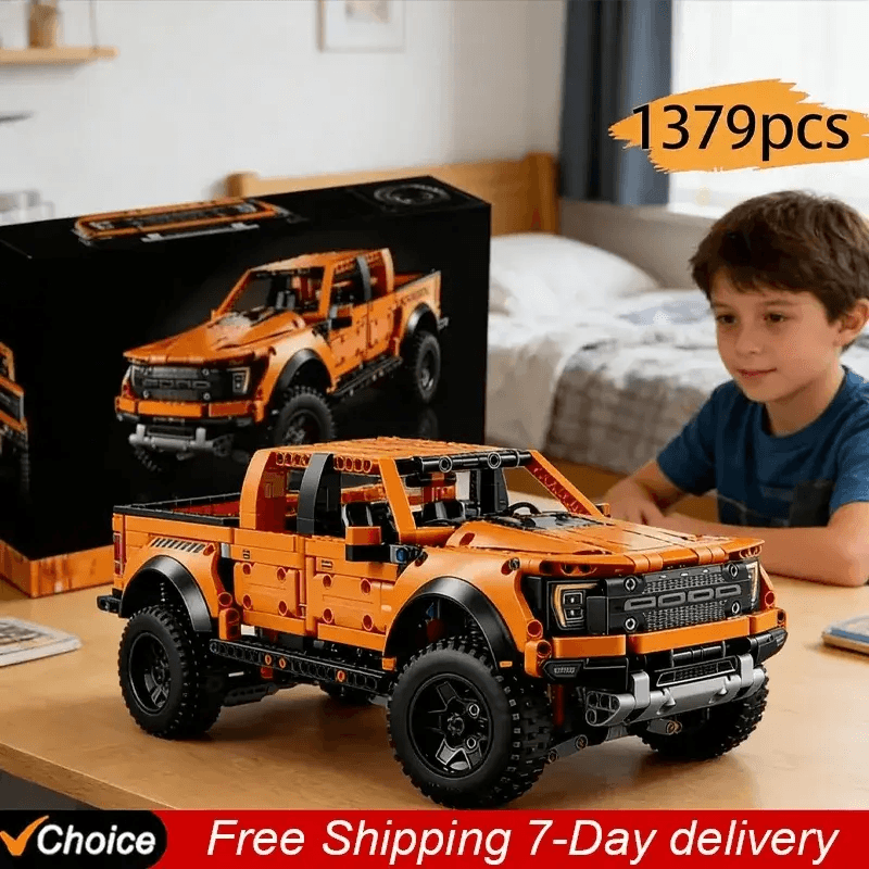 Tech Truck Race Car Building Kit Compatible With MOC - ToylandEU