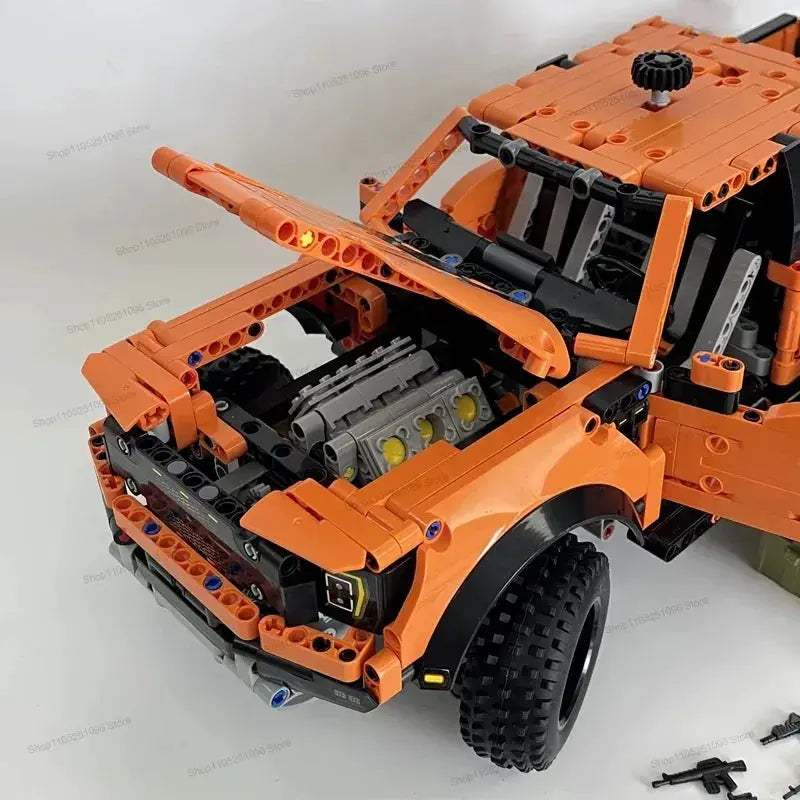 Tech Truck Race Car Building Kit Compatible With MOC - ToylandEU
