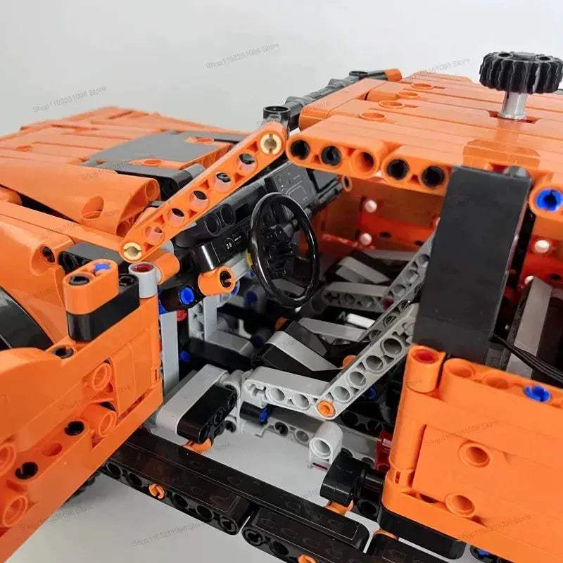 Tech Truck Race Car Building Kit Compatible With MOC - ToylandEU