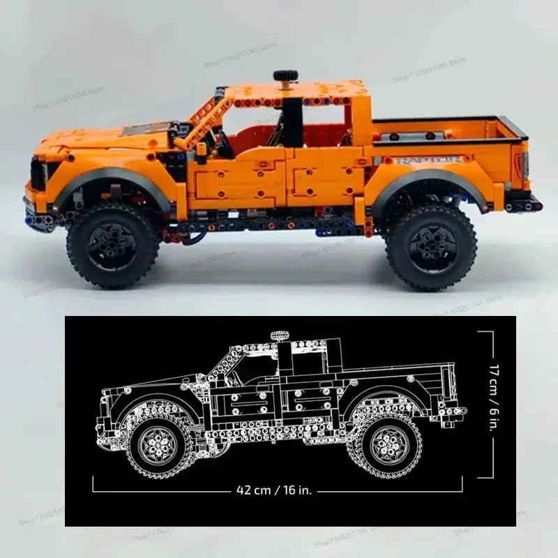 Tech Truck Race Car Building Kit MOC Compatible 1379 -  ToylandEU™