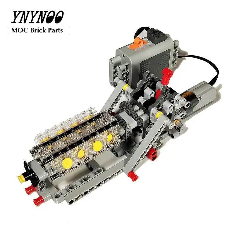 High-Tech Mechanical Power Group V8 Engine Cylinder MOC Toys Building Bricks MOC -  ToylandEU™