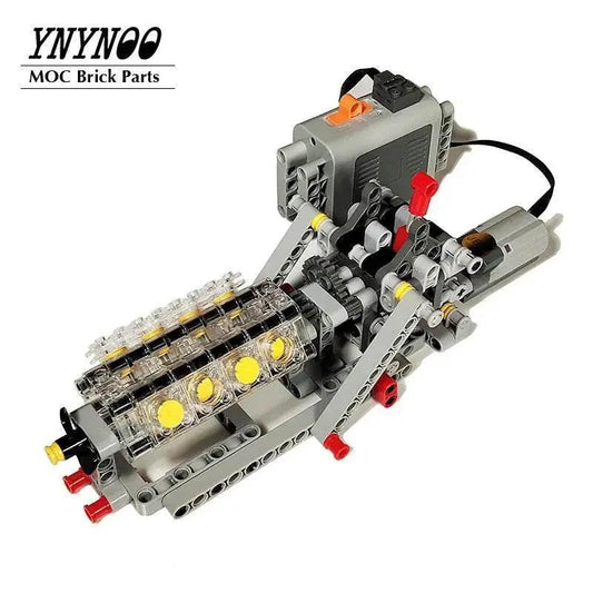  High-Tech Mechanical Power Group V8 Engine Cylinder MOC Toys Building Bricks MOC -  ToylandEU™