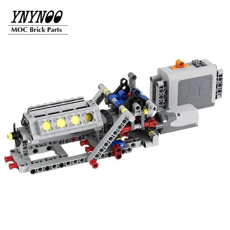  High-Tech Mechanical Power Group V8 Engine Cylinder MOC Toys Building Bricks MOC -  ToylandEU™