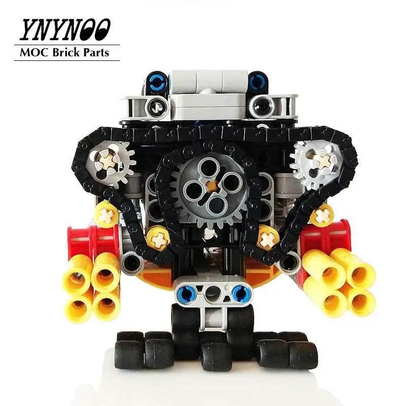  High-Tech Super Horizontally Opposed V-8 Engine MOC Toys Building Bricks MOC -  ToylandEU™