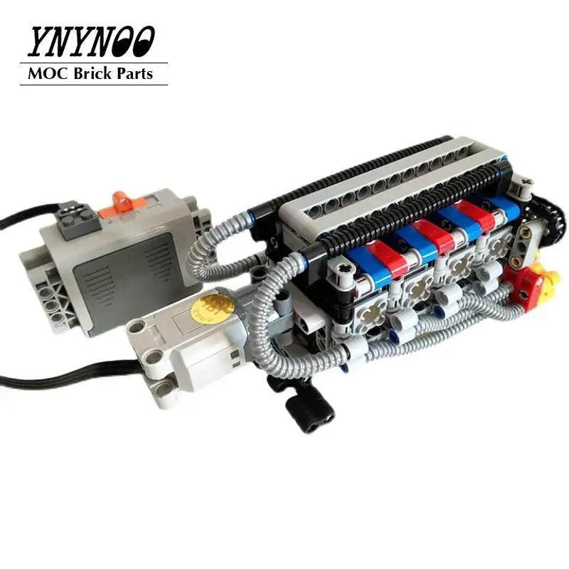  High-Tech Super Horizontally Opposed V-8 Engine MOC Toys Building Bricks MOC -  ToylandEU™