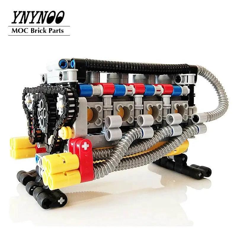  High-Tech Super Horizontally Opposed V-8 Engine MOC Toys Building Bricks MOC -  ToylandEU™