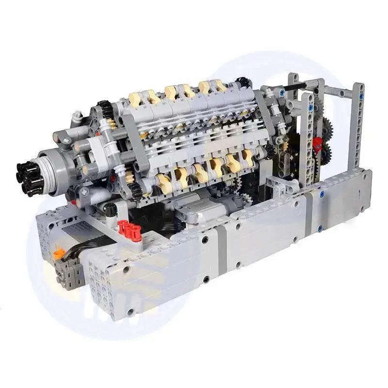  MOC New MOC Napier Deltic V42 Engine Gearbox Building Blocks Building Bricks MOC -  ToylandEU™