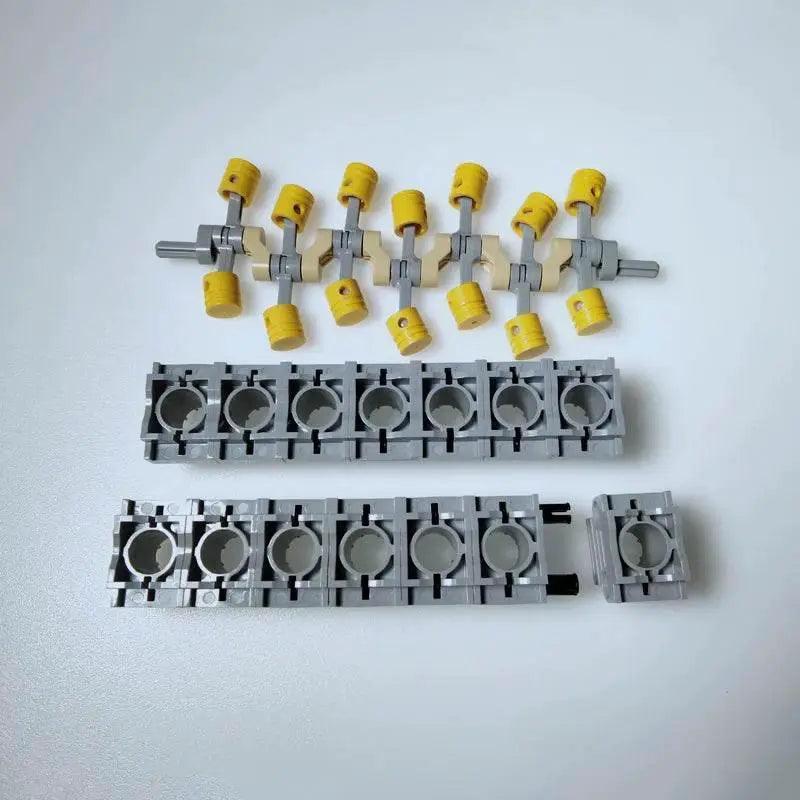  MOC New MOC Napier Deltic V42 Engine Gearbox Building Blocks Building Bricks MOC -  ToylandEU™