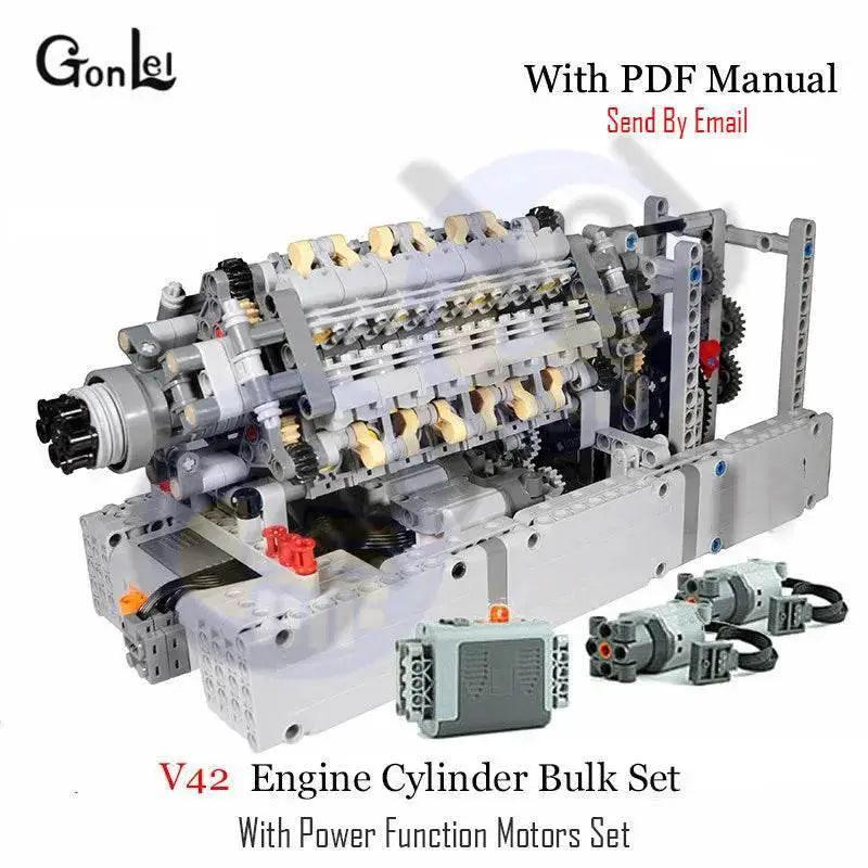  MOC New MOC Napier Deltic V42 Engine Gearbox Building Blocks Building Bricks MOC -  ToylandEU™