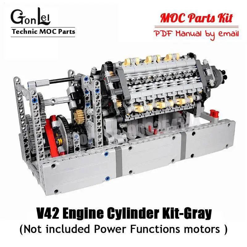  MOC New MOC Napier Deltic V42 Engine Gearbox Building Blocks Building Bricks MOC -  ToylandEU™