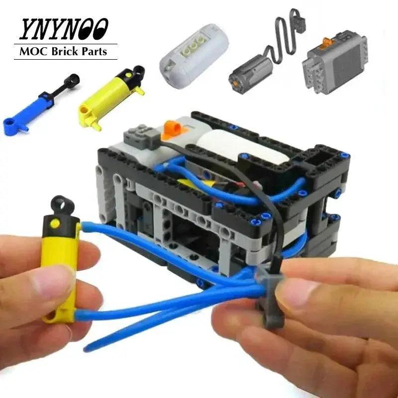  MOC Pneumatics Automatic Compact Motorized Compressor Pressure Switch Building Bricks MOC Gift -  ToylandEU™