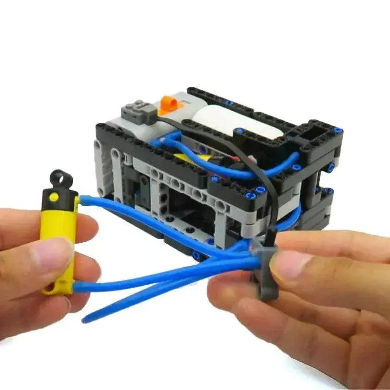  MOC Pneumatics Automatic Compact Motorized Compressor Pressure Switch Building Bricks MOC Gift -  ToylandEU™