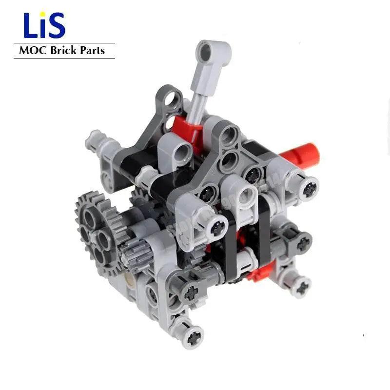  MOC Technical Mechanical Group Engine Sequential Gearbox 4 Speeds Educational High-Tech Building Blocks Bricks Parts DIY Toys gifts -  ToylandEU™