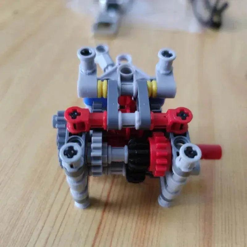 MOC Technical Mechanical Group Engine Sequential Gearbox 4 Speeds Educational High-Tech Building Blocks Bricks Parts DIY Toys gifts -  ToylandEU™