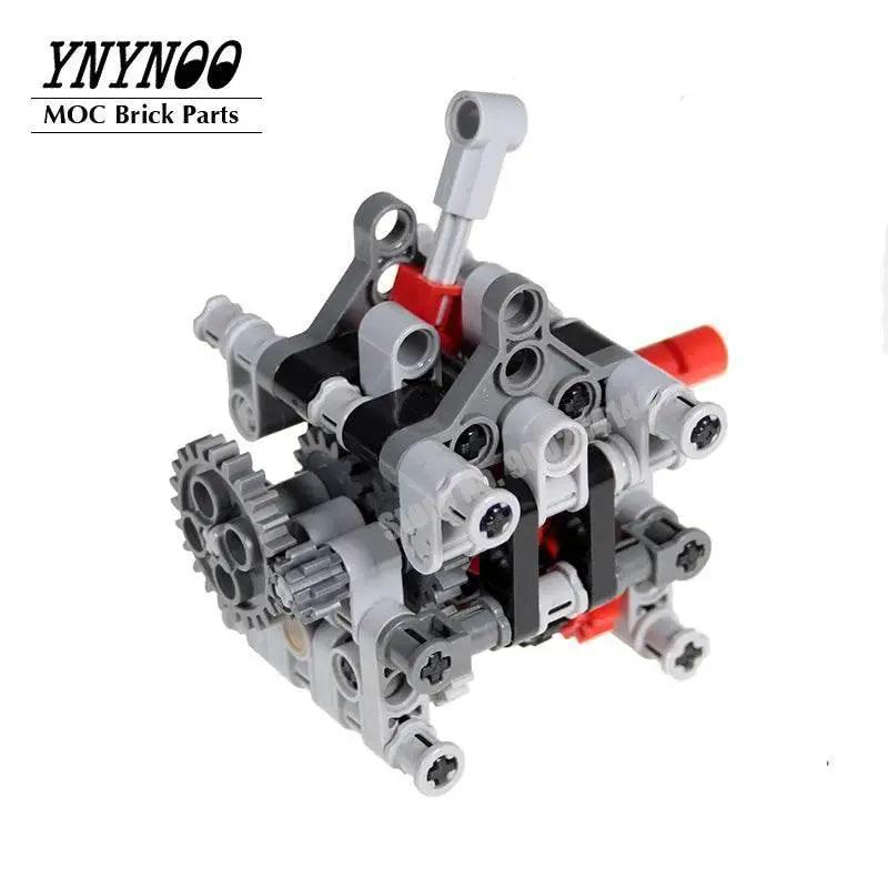  MOC Technical Mechanical Group Engine Sequential Gearbox 4 Speeds Educational High-Tech Building Blocks Bricks Parts DIY Toys gifts -  ToylandEU™
