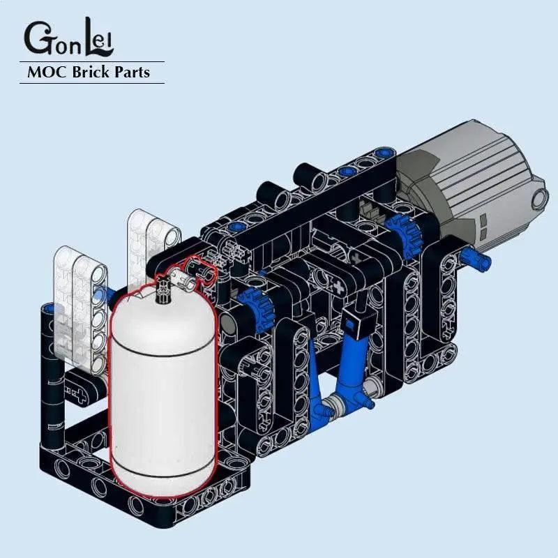  New Technical MOC Pneumatic Pump Compact Model Toys Building Bricks MOC -  ToylandEU™