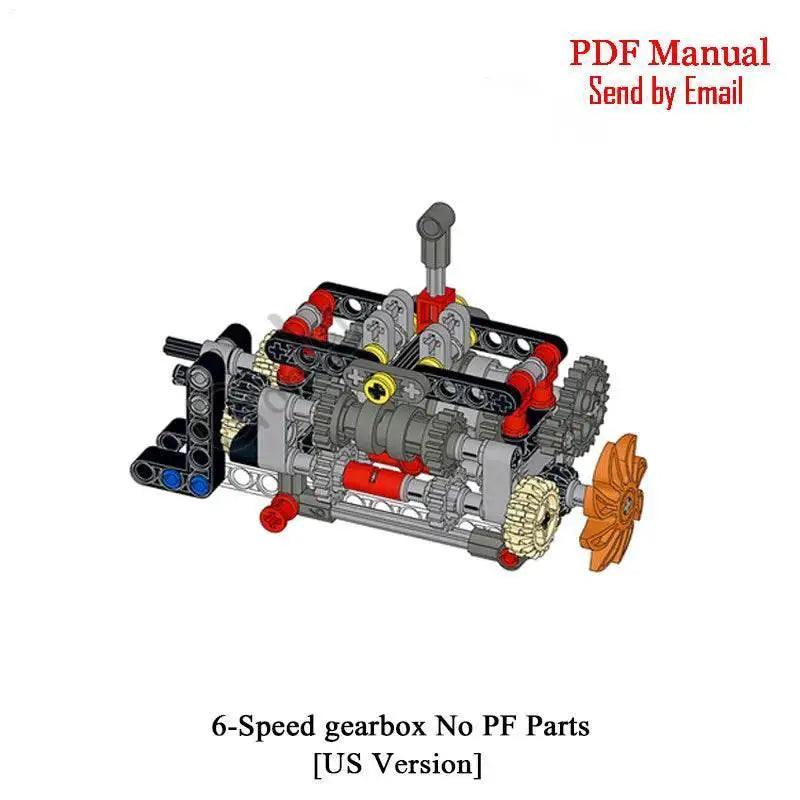  MOC Technical V8 16-Cylinder Engine Unit Building Block Kit Building Bricks MOC -  ToylandEU™