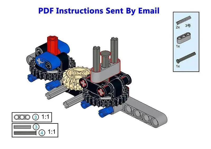  MOC New Technical V8 Piston Engine MOC Building Blocks Building Bricks MOC -  ToylandEU™