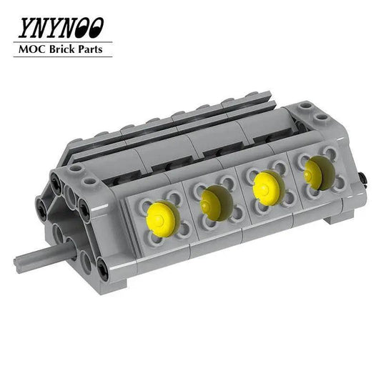  New MOC Technology Bricks Parts V2 V4 V6 V8 Engine Model Building Bricks MOC -  ToylandEU™