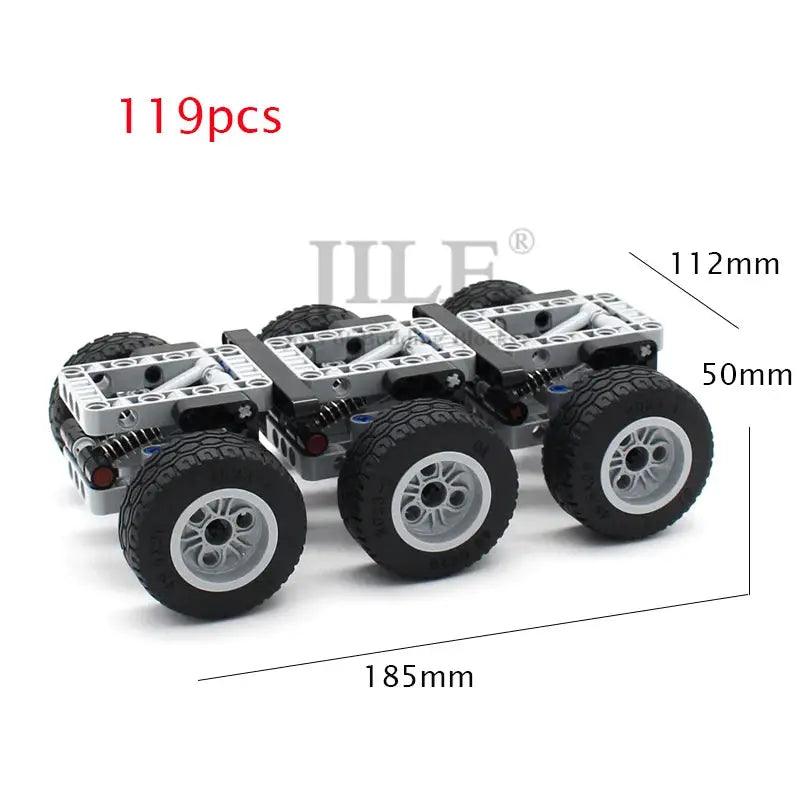  Technic Wheels Set For Building Blocks Reinforced Rim -  ToylandEU™