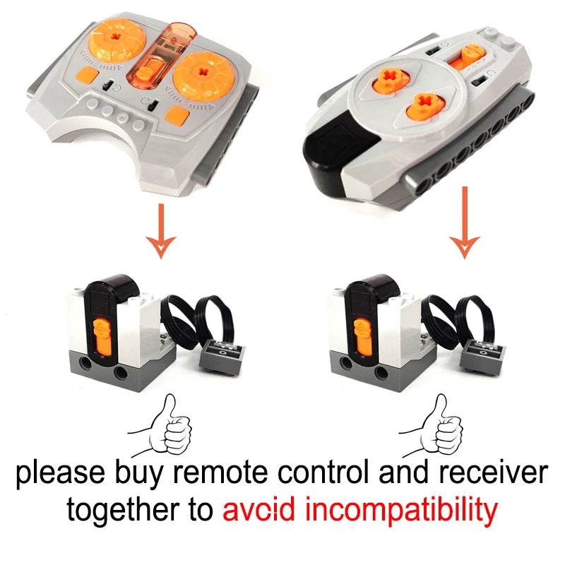 Technical Motor Parts Multi Power Functions 8293 8883 Tool Servo Train Motor PF Model Sets Compatible Building Blocks - ToylandEU