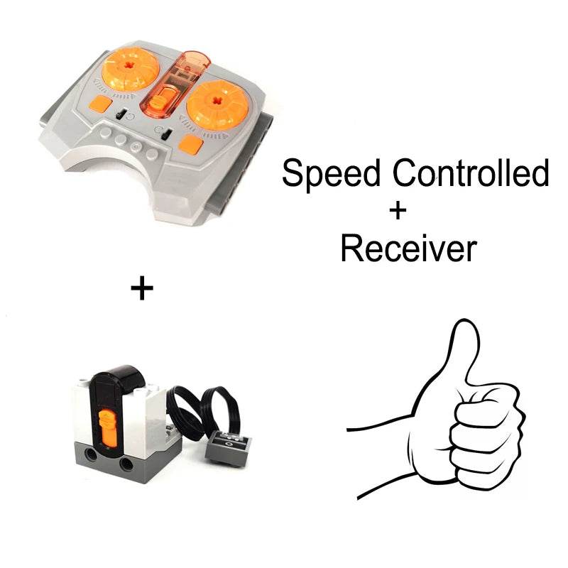 Technical Motor Parts Multi Power Functions 8293 8883 Tool Servo Train Motor PF Model Sets Compatible Building Blocks - ToylandEU