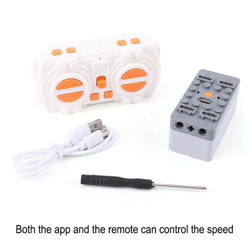 Technical Motor Parts Multi Power Functions 8293 8883 Tool Servo Train Motor PF Model Sets Compatible Building Blocks - ToylandEU