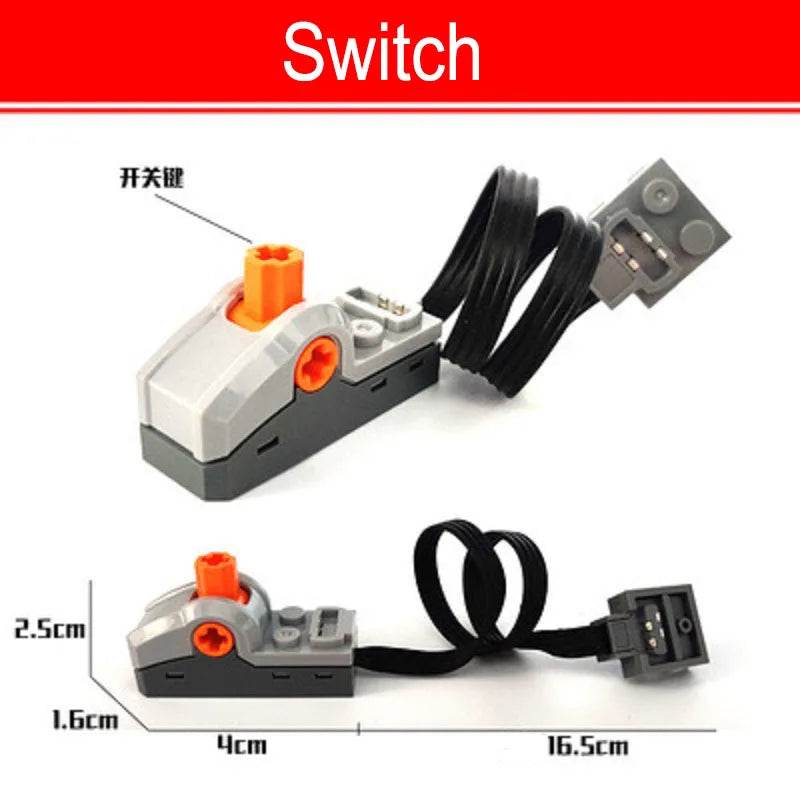 Technical Motor Parts Multi Power Functions 8293 8883 Tool Servo Train Motor PF Model Sets Compatible Building Blocks - ToylandEU