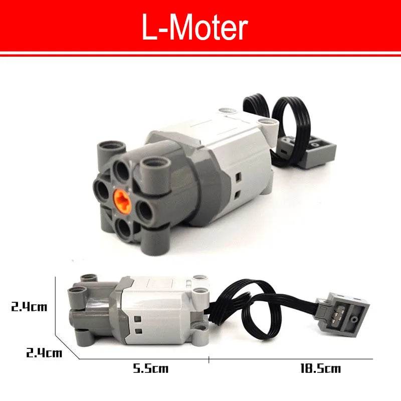 Technical Motor Parts Multi Power Functions 8293 8883 Tool Servo Train Motor PF Model Sets Compatible Building Blocks - ToylandEU