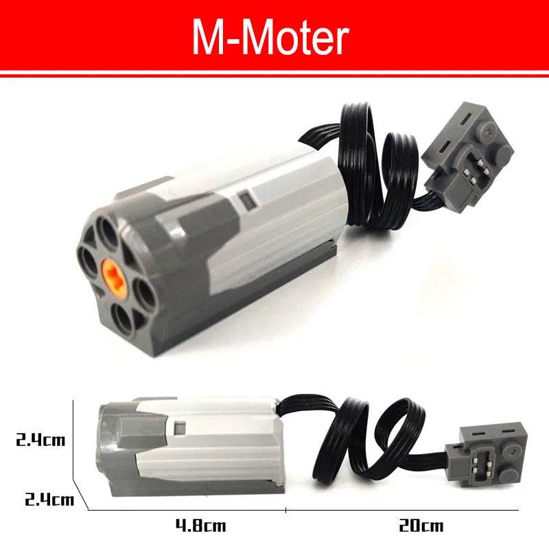 Technical Motor Parts Multi Power Functions 8293 8883 Tool Servo Train Motor PF Model Sets Compatible Building Blocks - ToylandEU