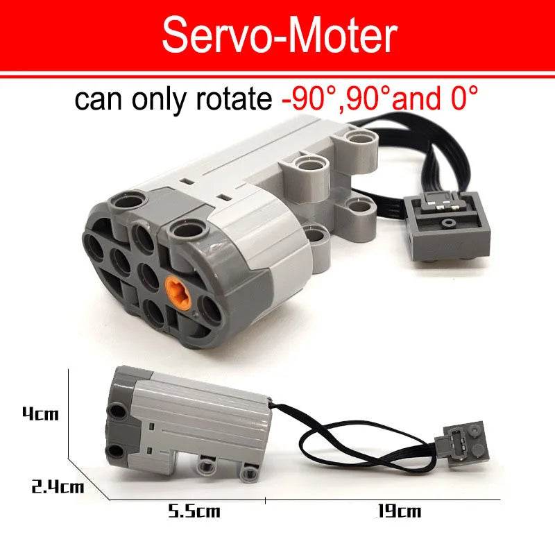 Technical Motor Parts Multi Power Functions 8293 8883 Tool Servo Train Motor PF Model Sets Compatible Building Blocks - ToylandEU